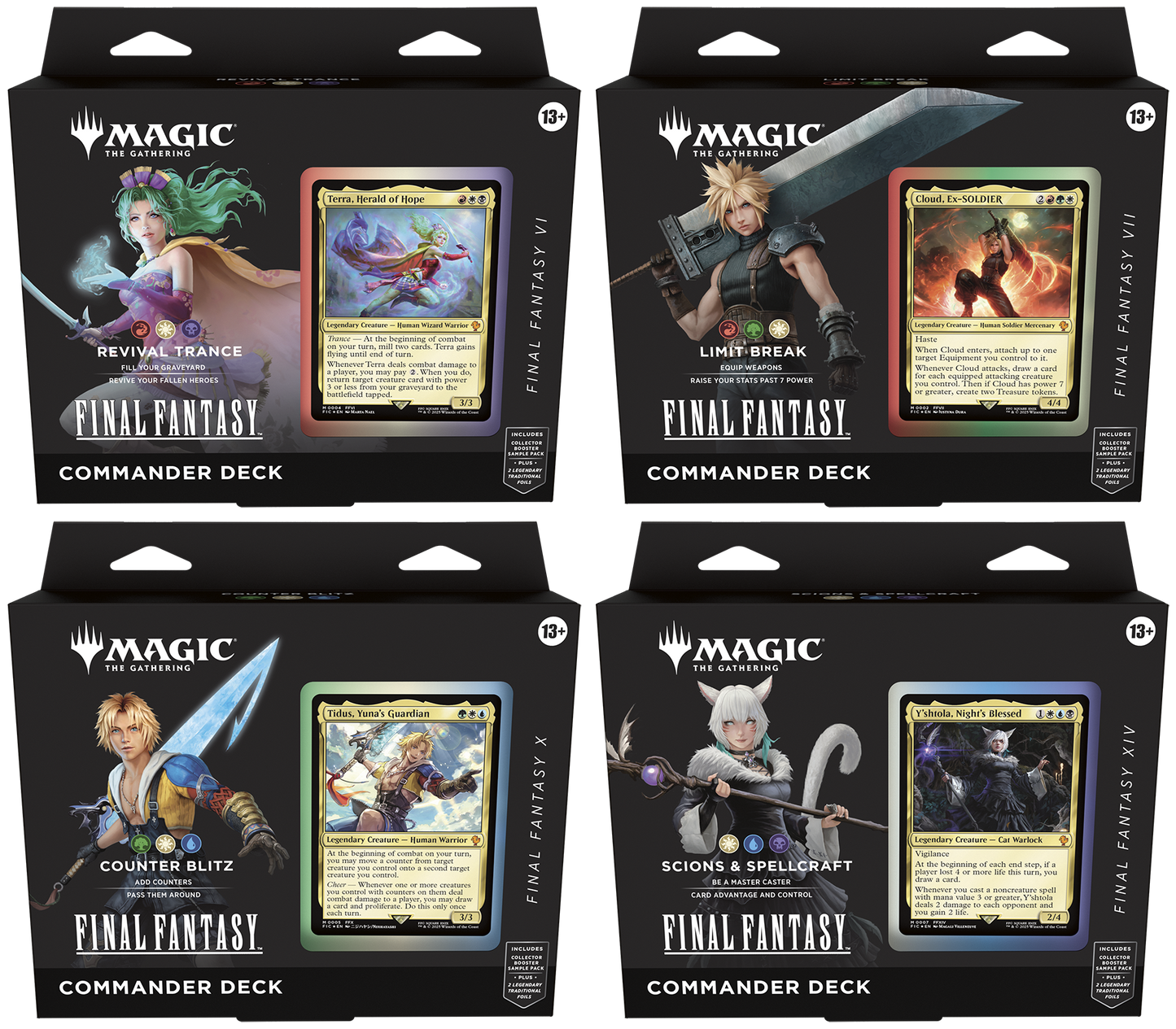 Magic the Gathering - Final Fantasy - Commander-Deck-Set (4 Decks) - englisch