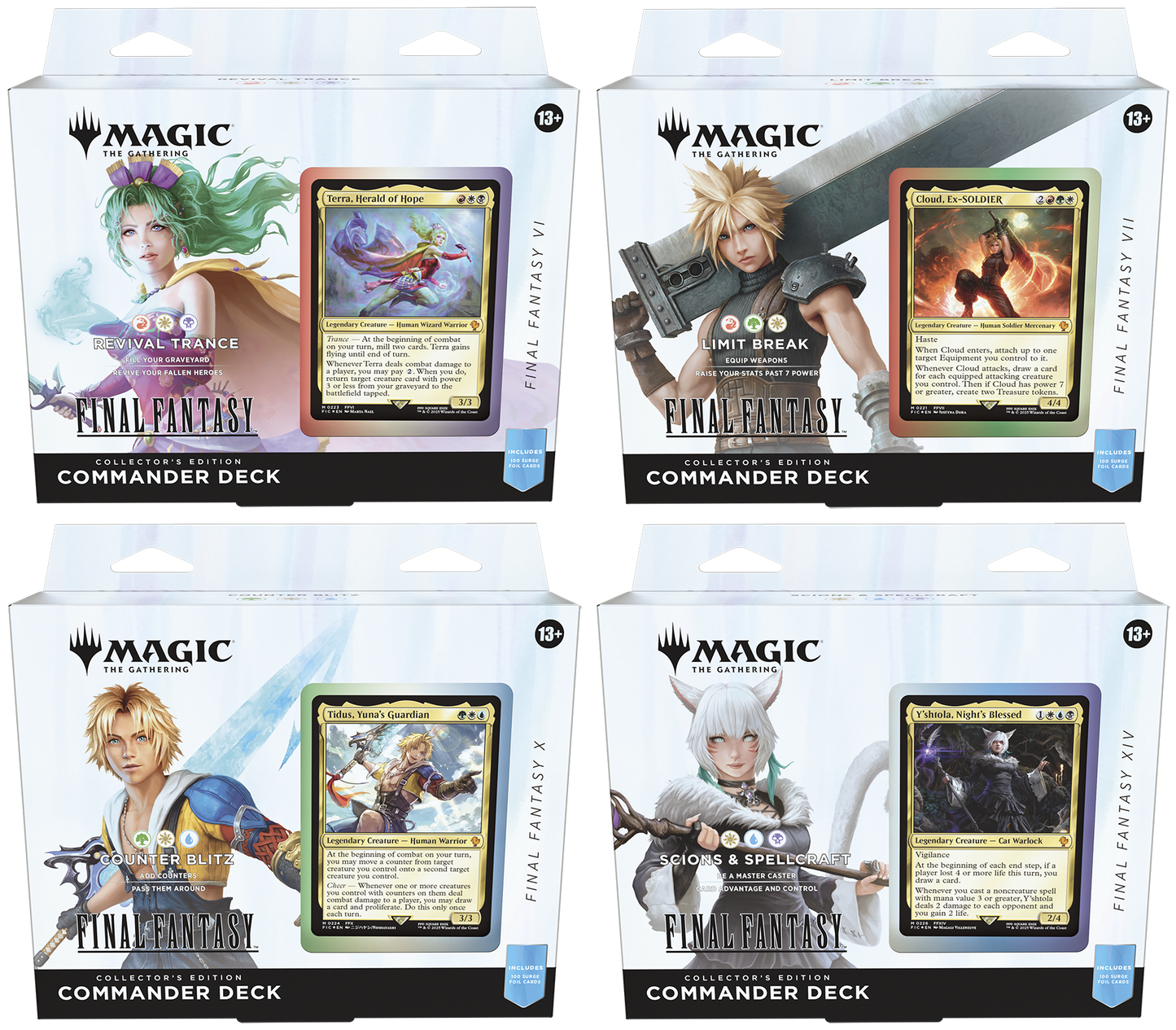 Magic the Gathering - Final Fantasy - Collector Commander-Deck-Set (4 Decks) - englisch