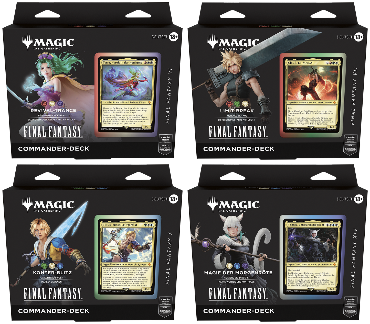 Magic the Gathering - Final Fantasy - Commander-Deck-Set (4 Decks) - deutsch