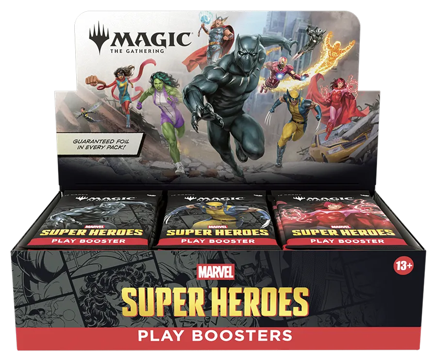 Magic: the Gathering - Marvel Super Heroes - Play-Booster-Display (30 Play-Booster) - englisch
