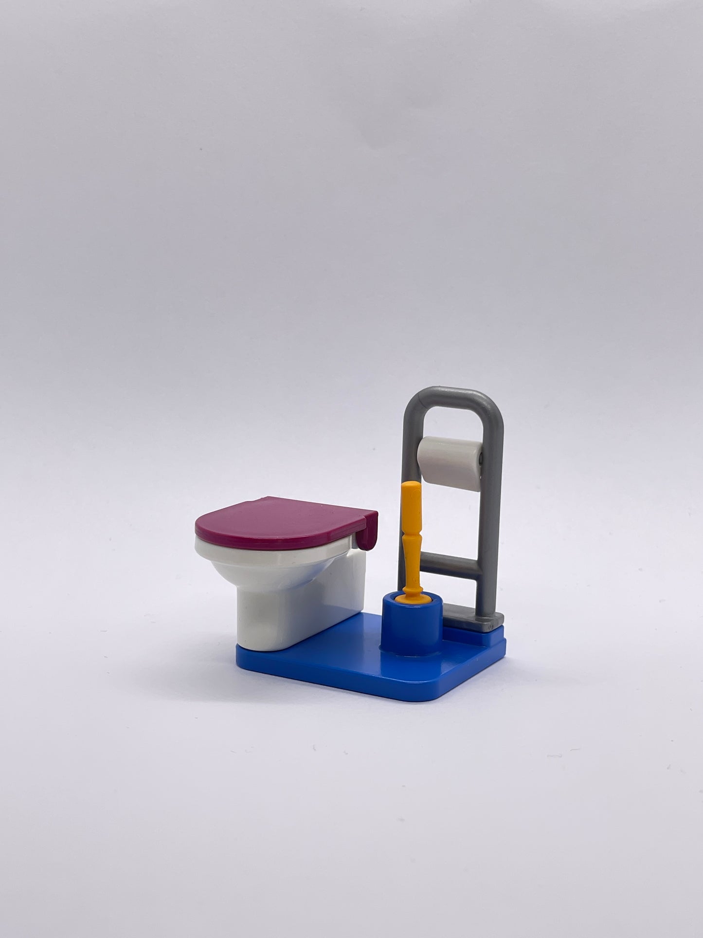 Playmobil Toilette - blau mit lila Deckel - Badezimmer - Zubehör - 8617