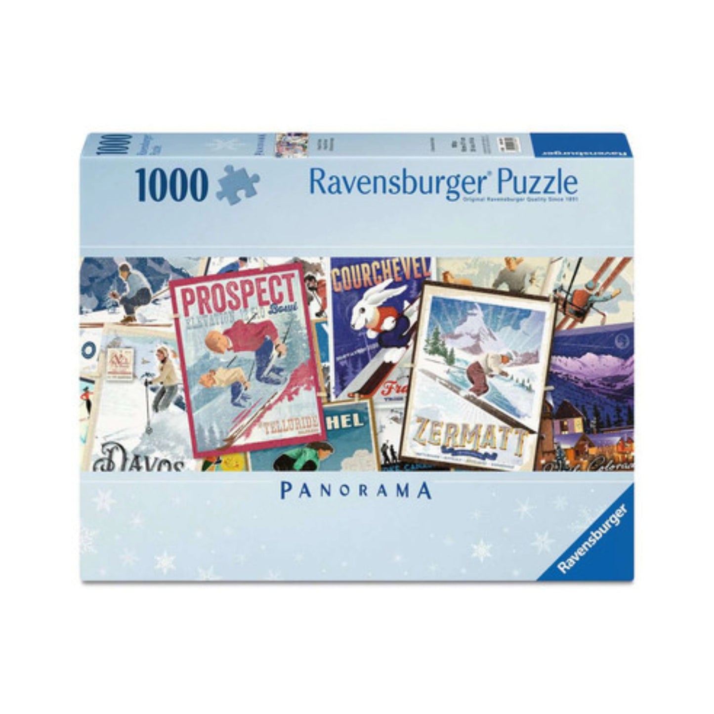 Ravensburger - Vintage Ski Posters - Panorama-Puzzle - 1000 Teile
