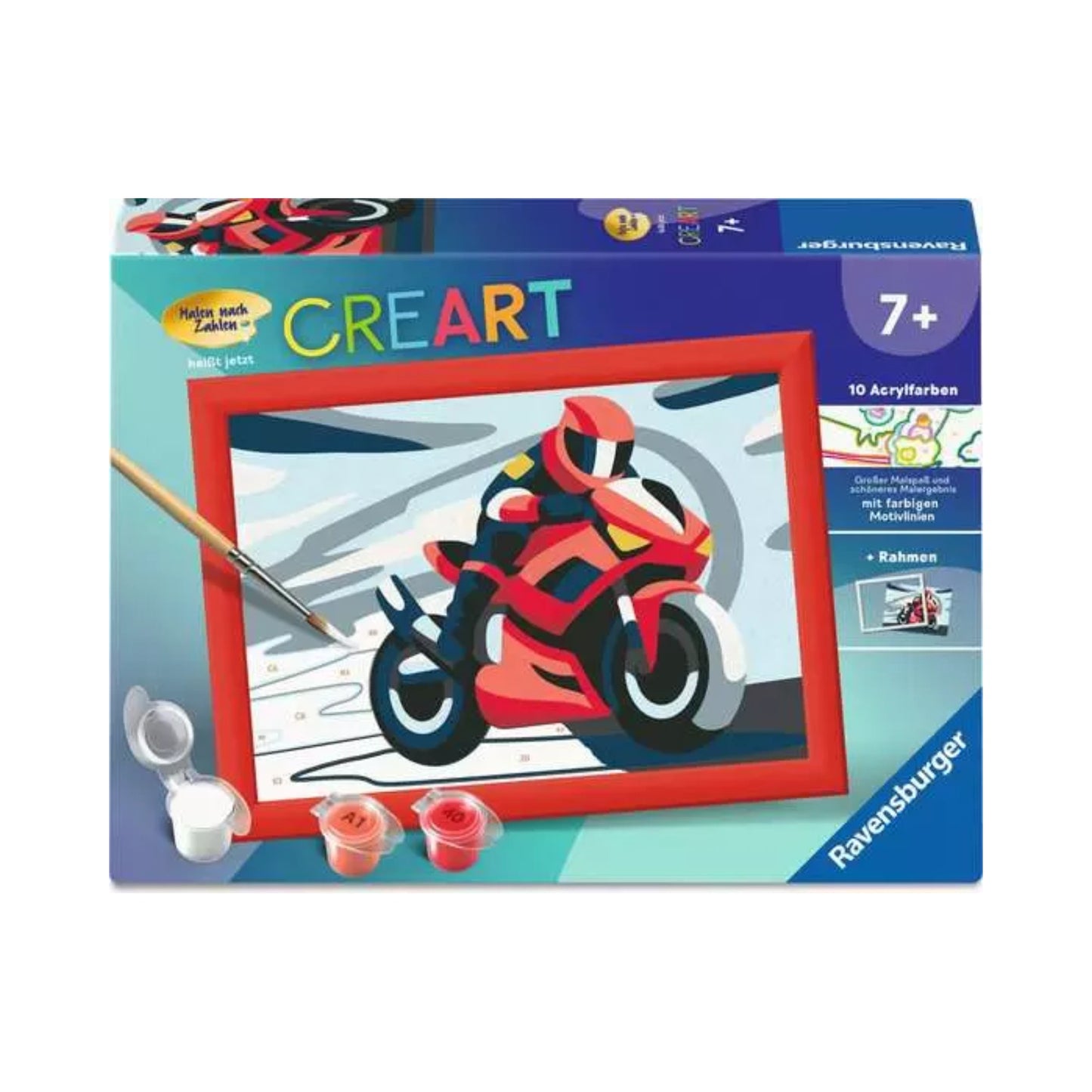Ravensburger - CREART- Malen nach Zahlen - Motorradfahrer