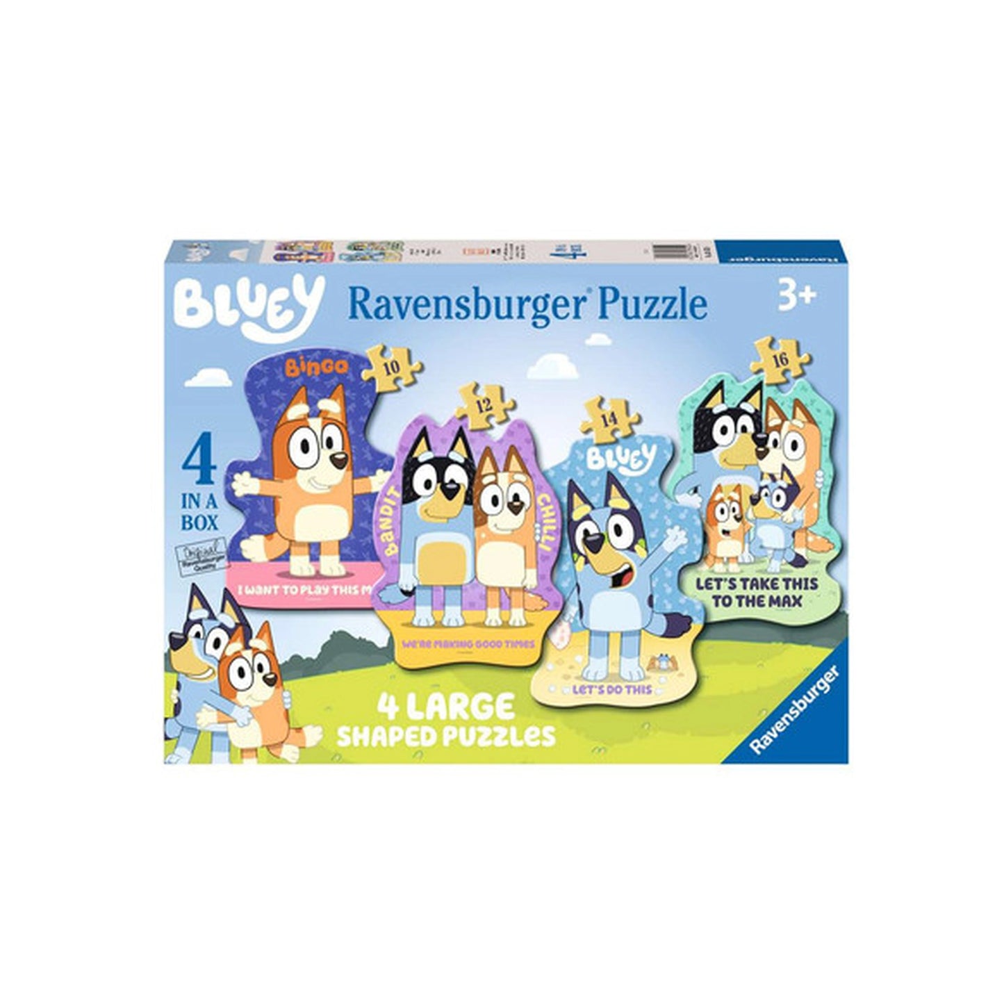Ravensburger - Bluey: Auf geht's - Puzzle - 4 in a Box