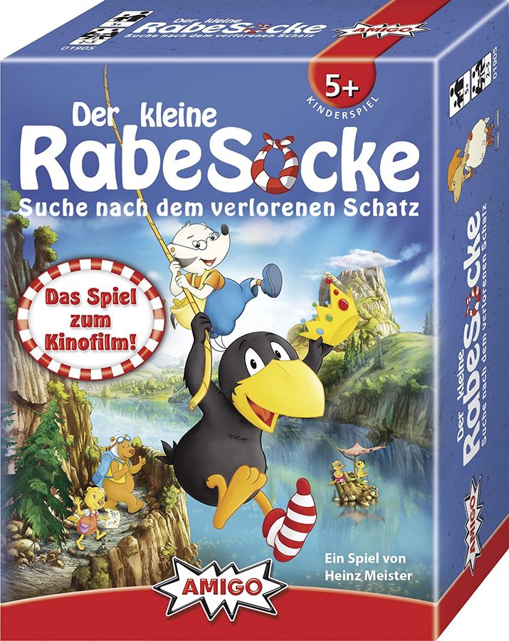 Der kleine Rabe Socke - Suche nach dem verlorenen Schatz - Kartenspiel - 2-4 Spieler, ab 5+ Jahren