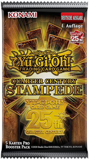 Yu-Gi-Oh! TCG - Quarter Century Stampede - Booster (1 Booster) - deutsch