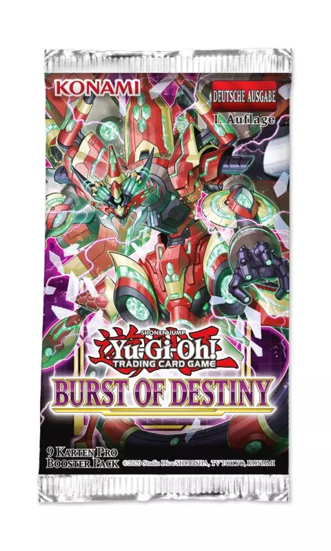 Yu-Gi-Oh! TCG - Burst of Destiny - Booster 1. Auflage - Deutsch