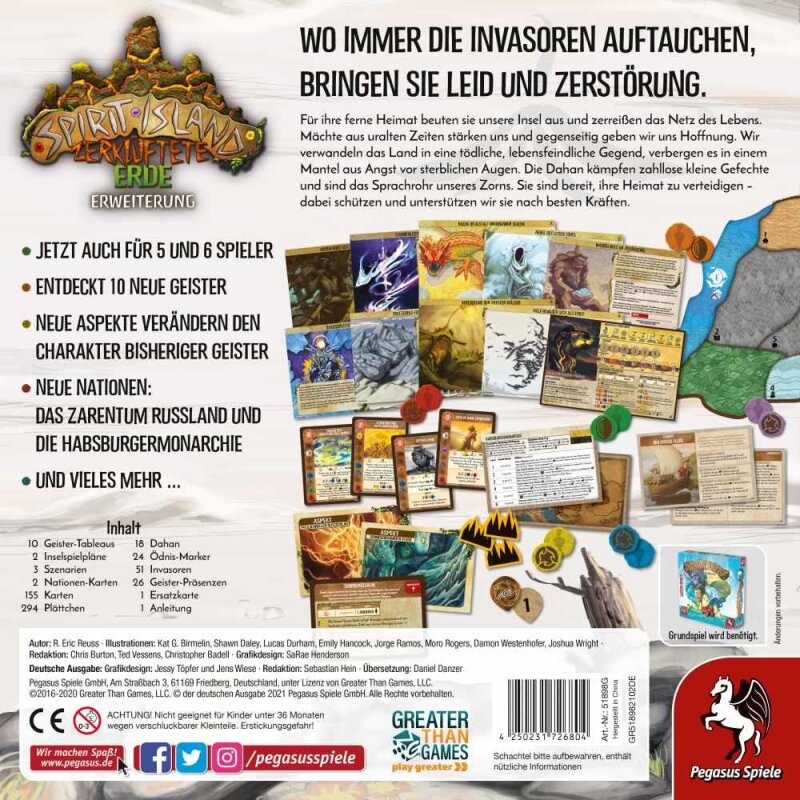Spirit Island: Zerklüftete Erde - Erweiterung - DE - Pegasus
