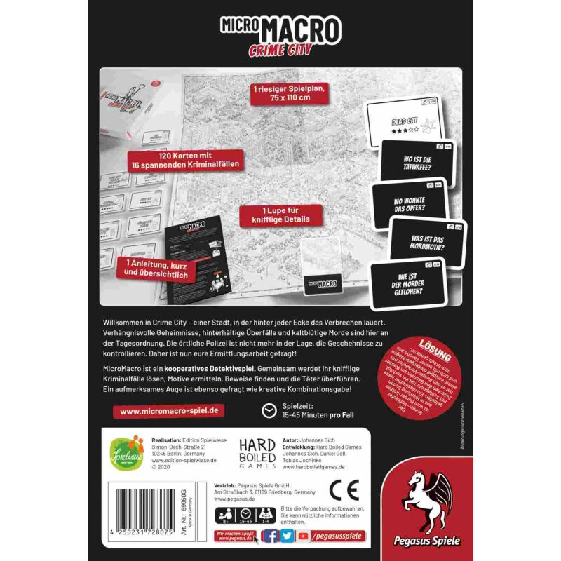 MicroMacro: Crime City (Edition Spielwiese) - DE - Pegasus