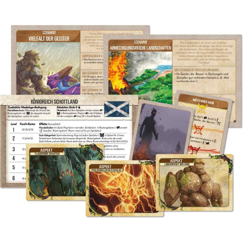 Spirit Island: Nation Schottland, Szenarien und Kartenerweiterung (Promo) - DE - Pegasus