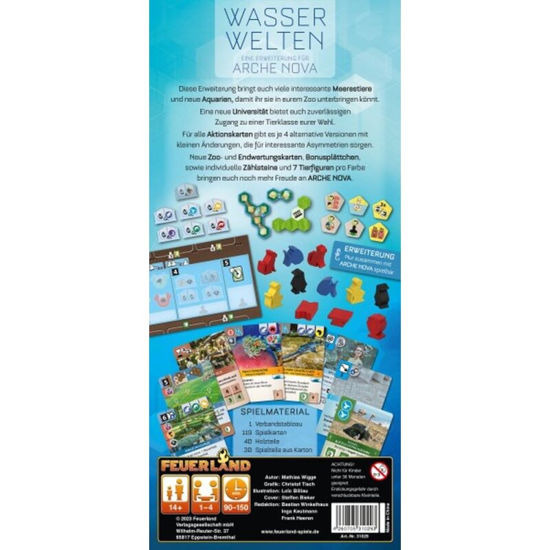 Arche Nova: Wasserwelten (Erweiterung) - DE - Feuerland