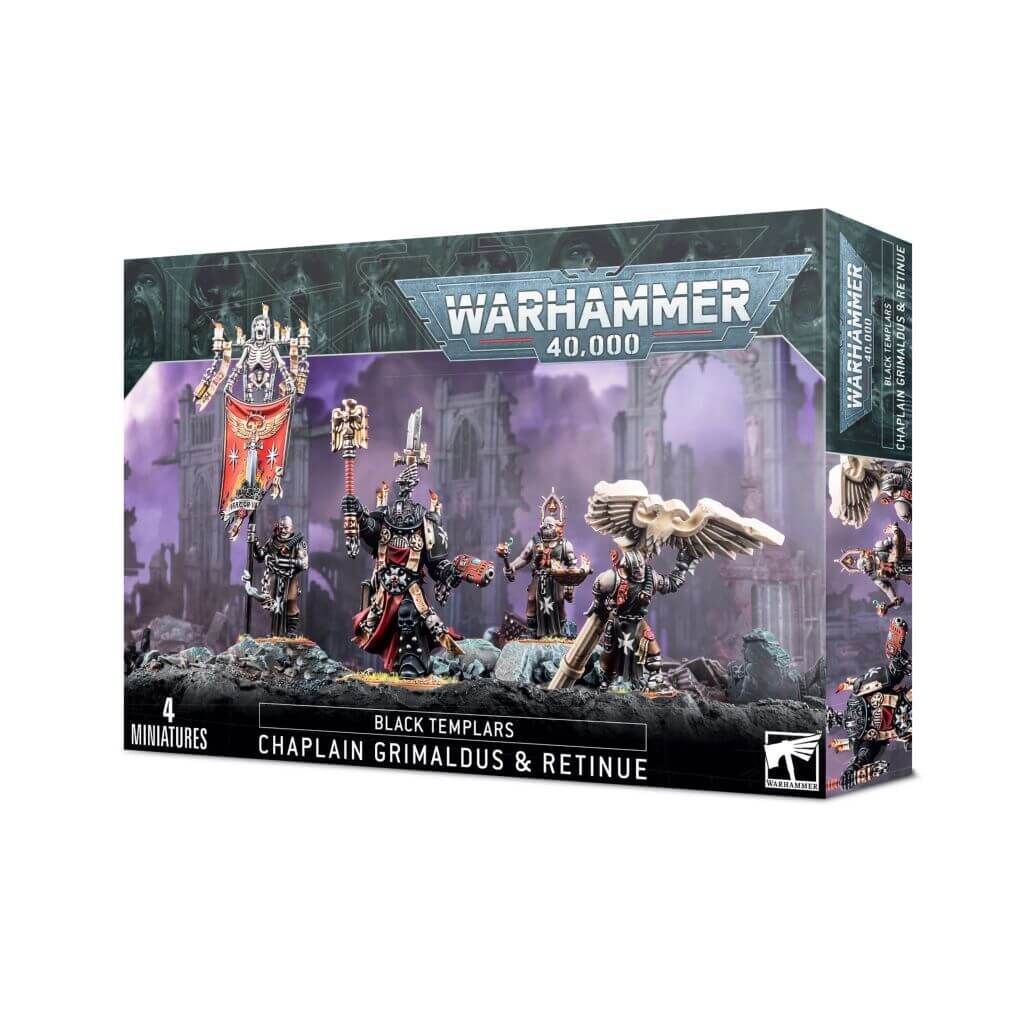 Warhammer 40.000 - Black Templars - Ordenspriester Grimaldus & Gefolge (55-44)