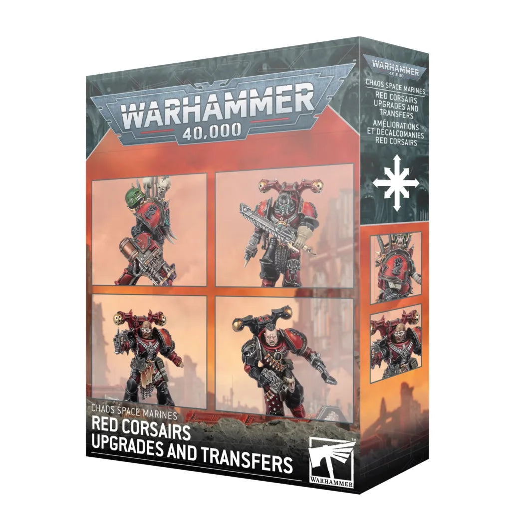 Warhammer 40.000 - Chaos Space Marines - Upgrades und Abziehbilder der Roten Korsaren (43-112)