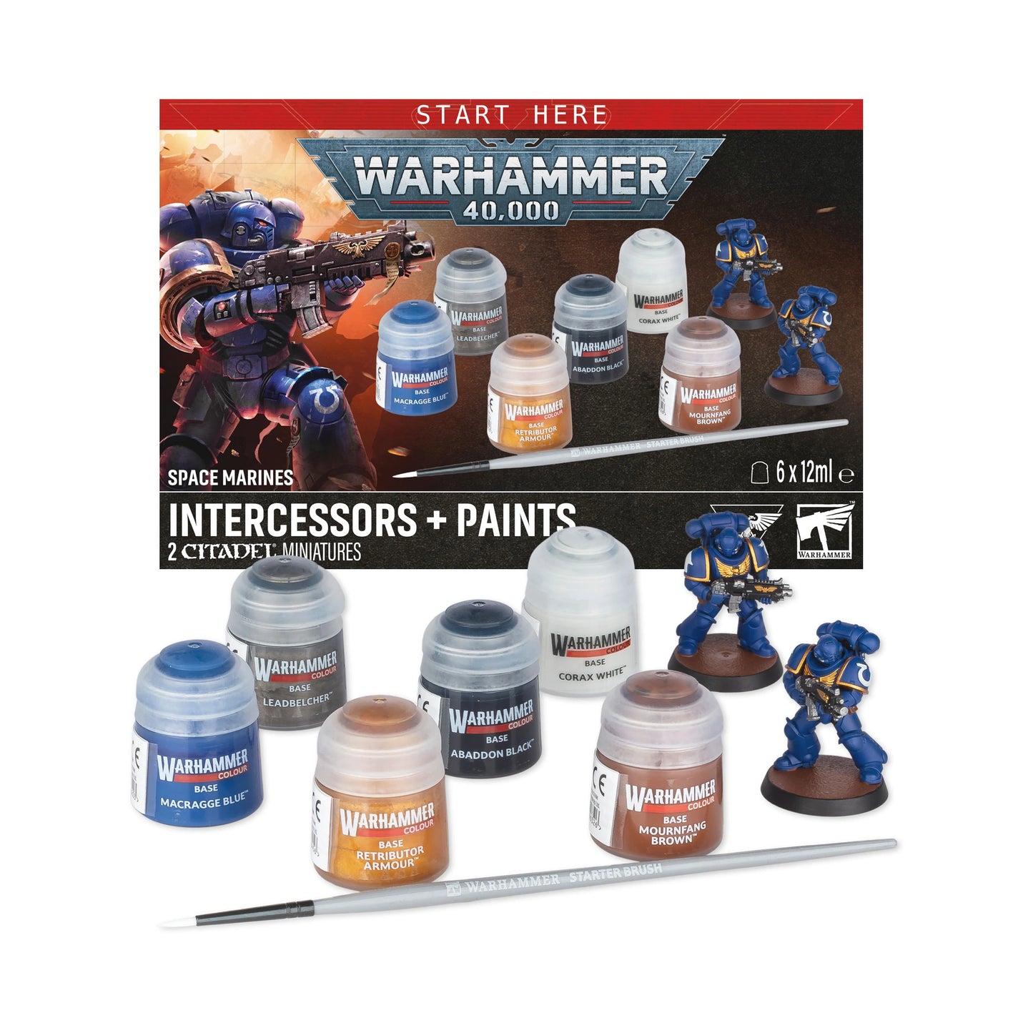 Warhammer 40.000 - Space Marines - Intercessors + Paints (60-11)