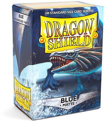 Dragon Shield: Matte – Blue (100 Sleeves) - Standard Size