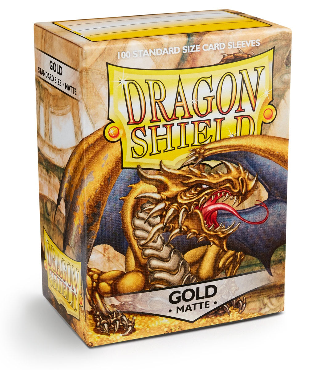 Dragon Shield: Matte – Gold (100 Sleeves) - Standard Size