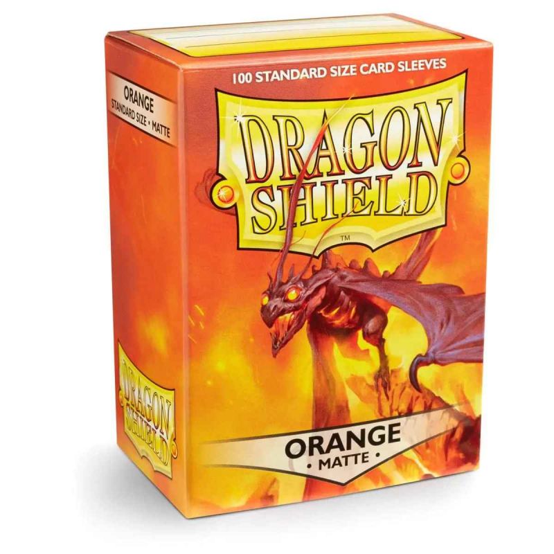 Dragon Shield - Orange - Matte Sleeves - Standard Size (100)