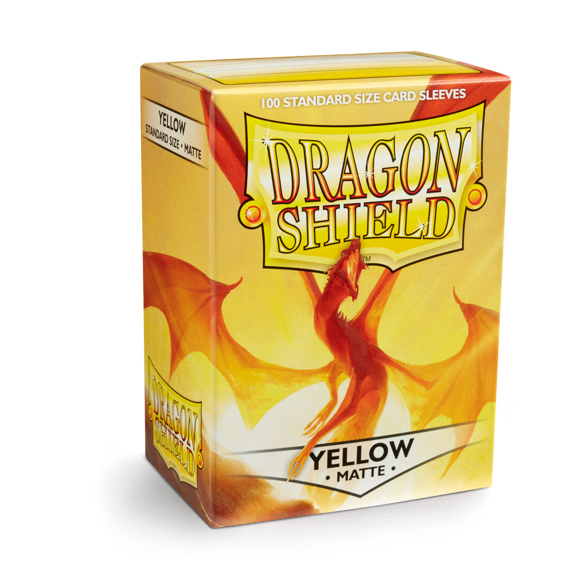 Dragon Shield: Matte – Yellow (100 Sleeves) - Standard Size