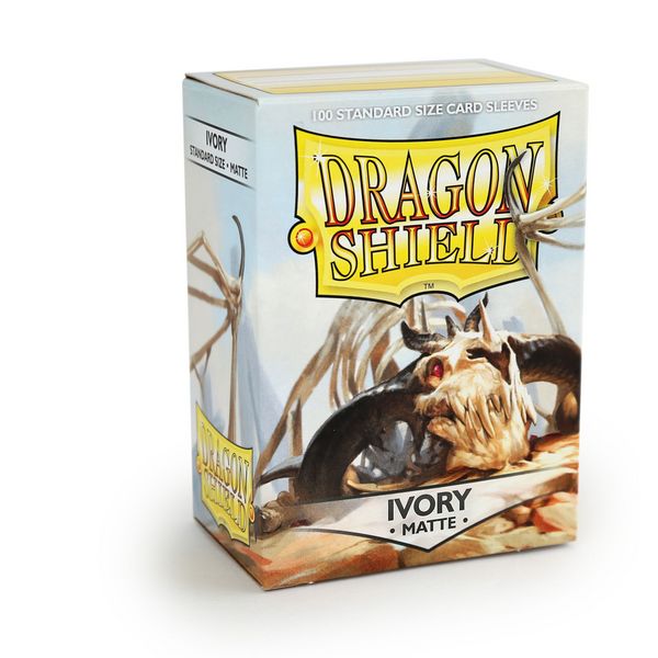 Dragon Shield: Matte – Ivory (100 Sleeves) - Standard Size