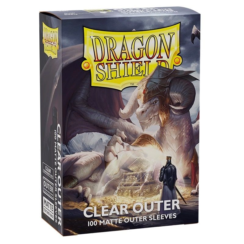 Dragon Shield - Clear - Matte Outer Sleeves - Standard Size (100)
