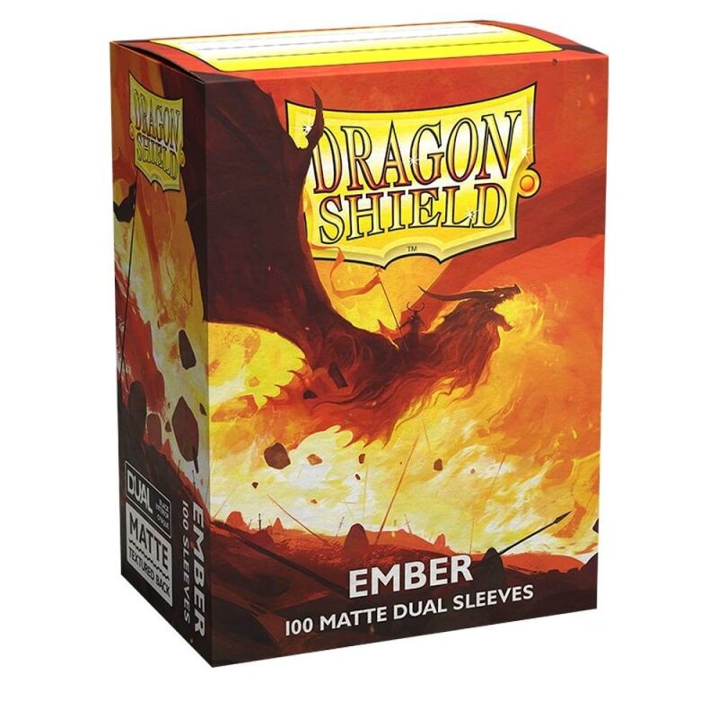 Dragon Shield - Ember - Matte Dual Sleeves - Standard Size (100)
