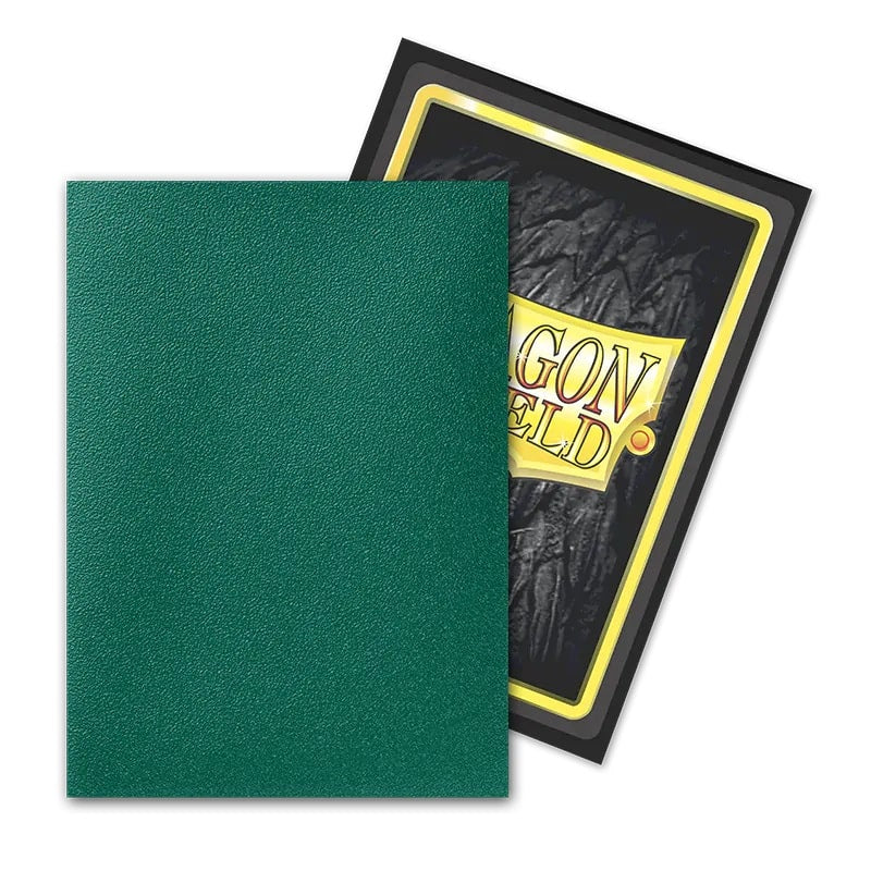 Dragon Shield: Matte – Dual Power (Metallic Green) (100 Sleeves) - Standard Size