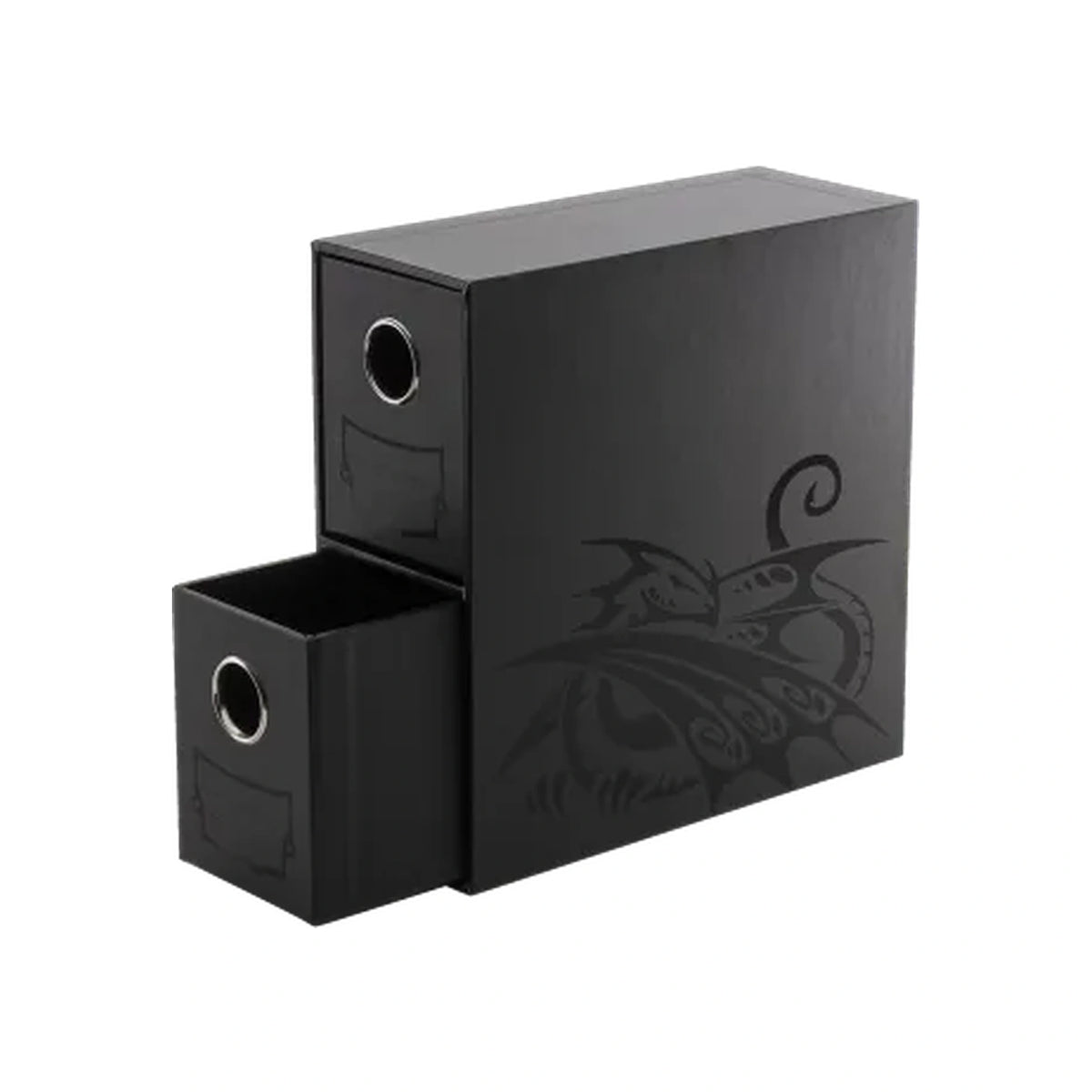 Dragon Shield - Fortress 2-Card Drawers - Vertical - Black