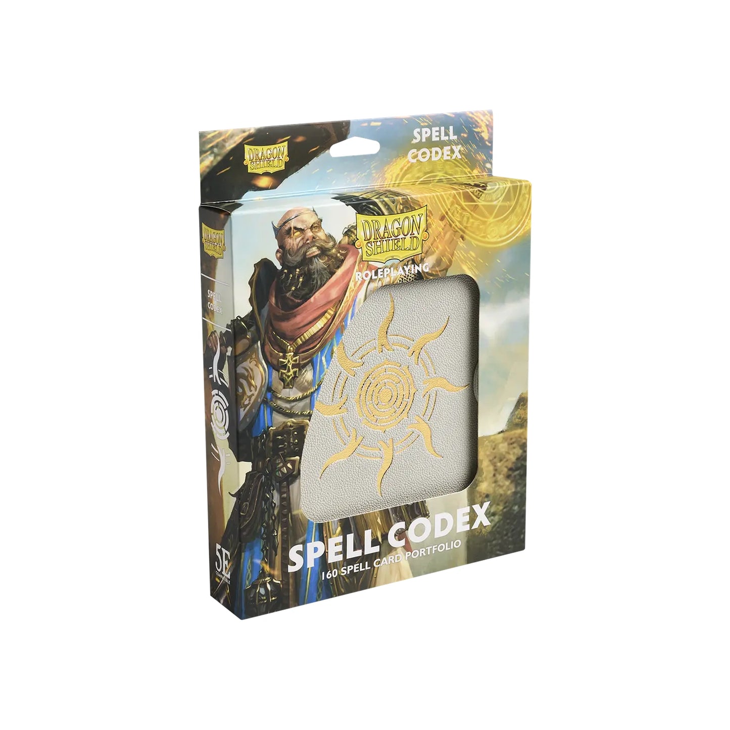 Dragon Shield - Spell Codex - Ashen White