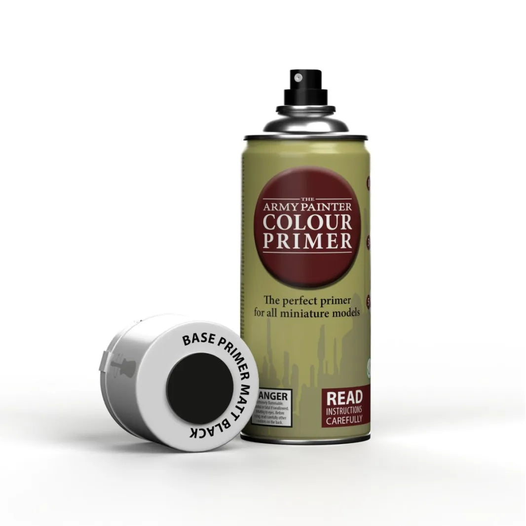 Army Painter - Base Primer: Matt Black Spray (400ml)