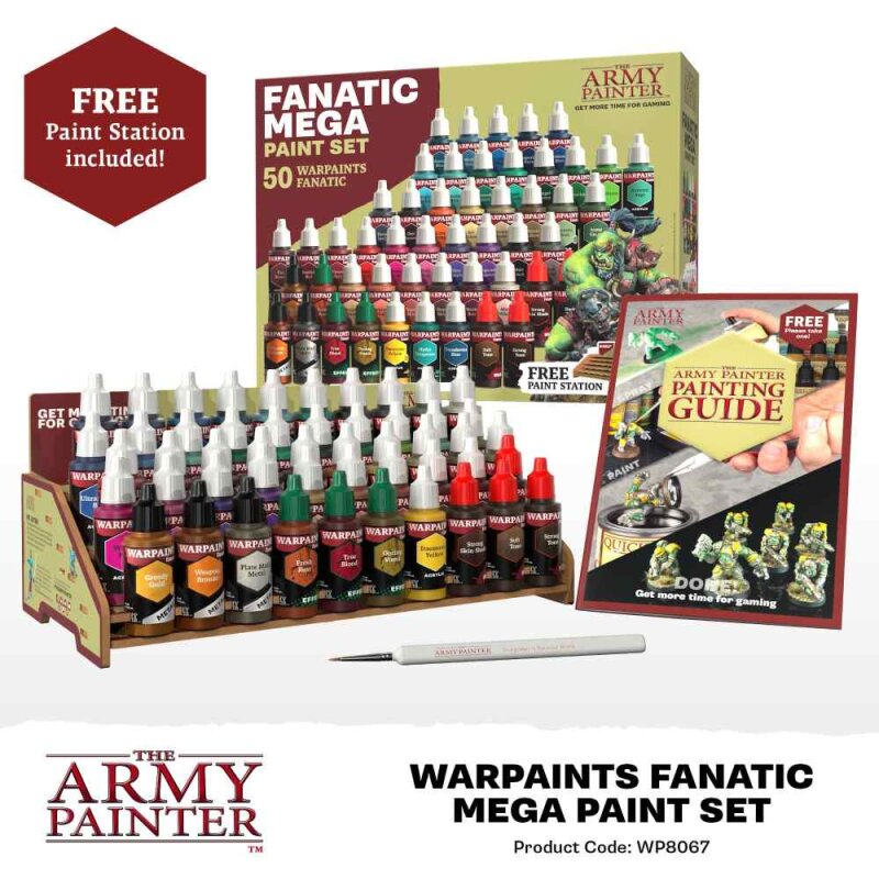 The Army Painter: Warpaints Fanatic - Mega Paint Set (50 x 18ml)