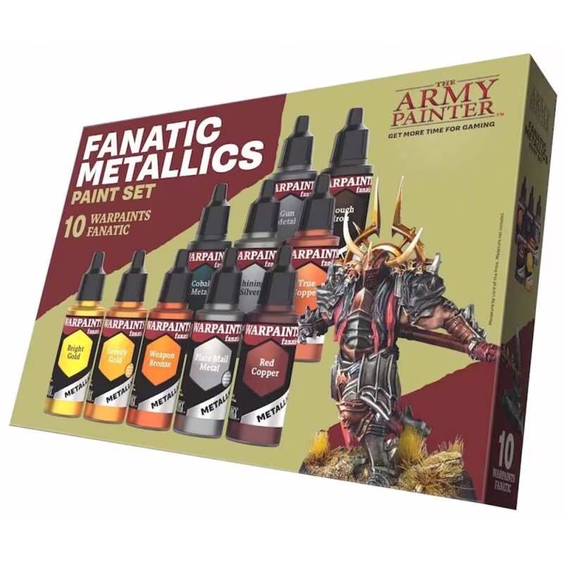 The Army Painter: Warpaints Fanatic - Metallics Paint Set (10 x 18ml)