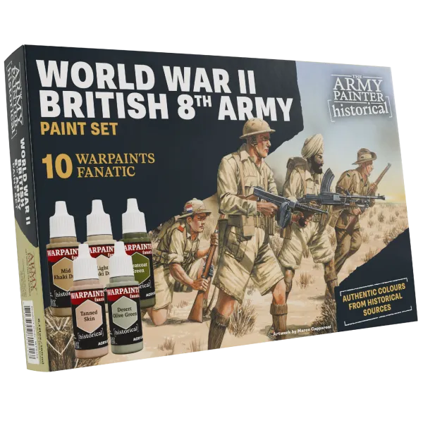 Army Painter - Historical: World War II British 8th Army Paint Set