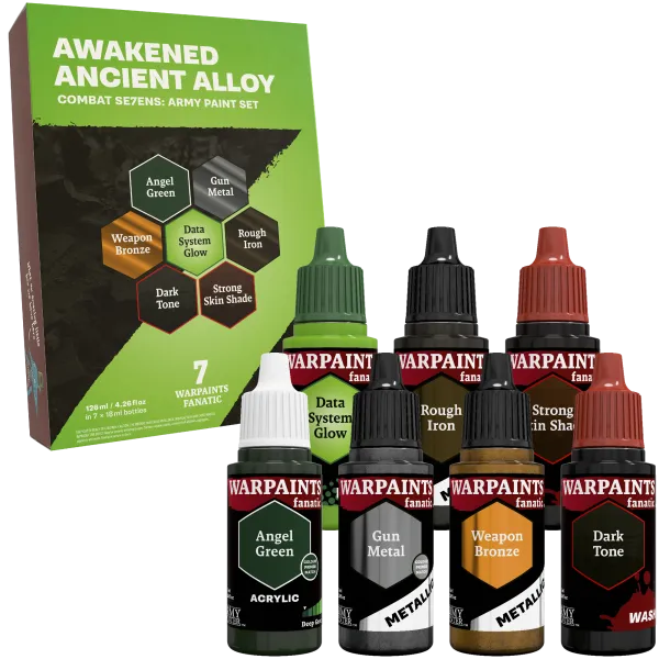 Army Painter - Combat Se7ens: Awakened Ancient Alloy Army Paint Set