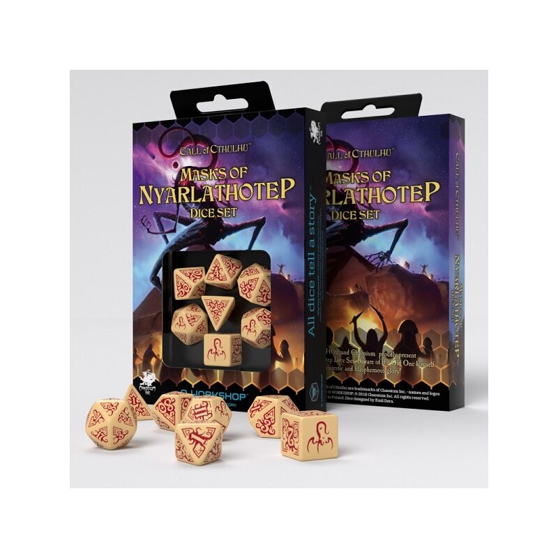Call of Cthulhu: Masks of Nyarlathotep Dice Set (7) - Würfel