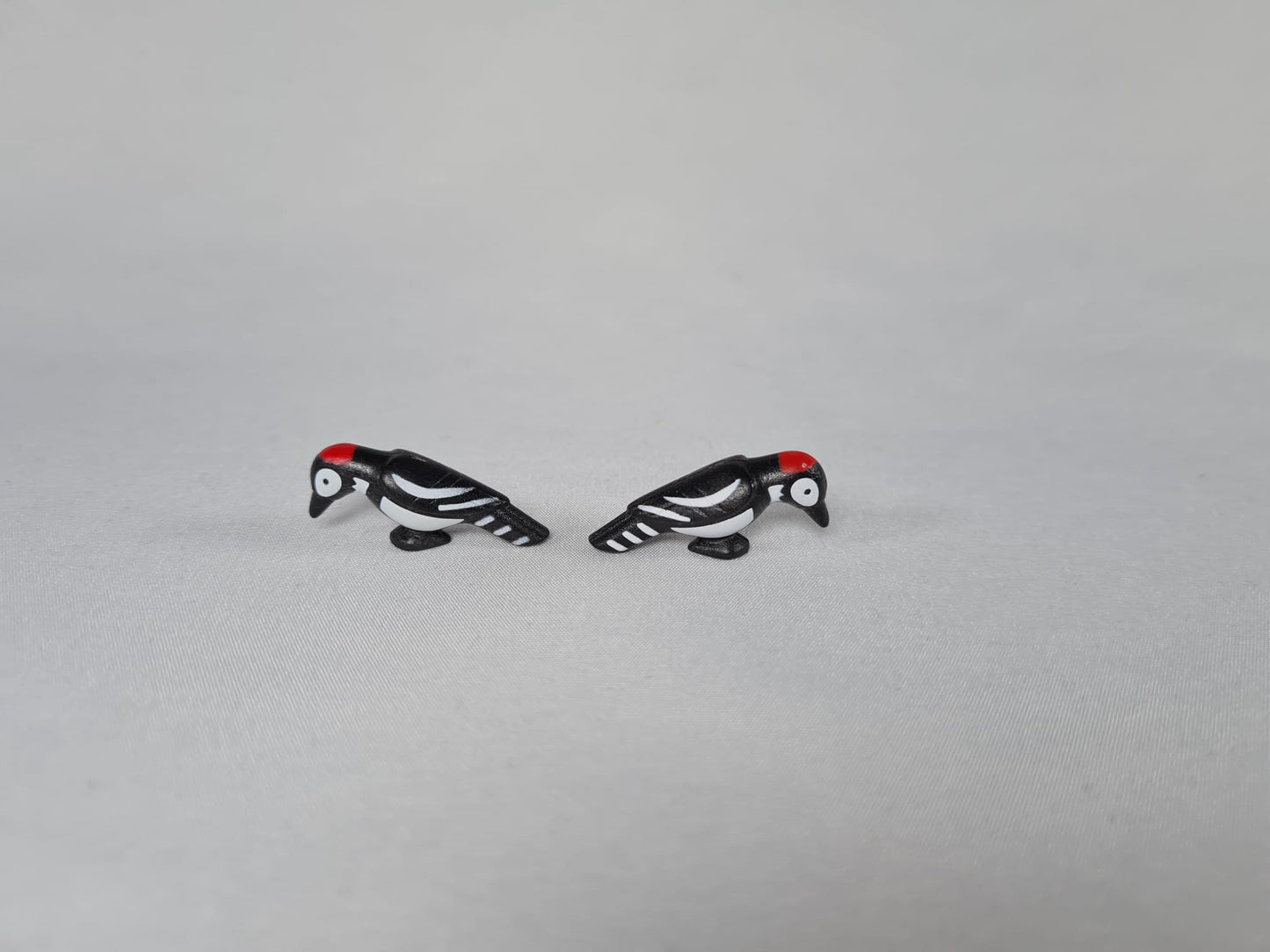 Playmobil 2x Buntspecht - Vogel schwarz-weiß - Safari - Tierpark - Tiere