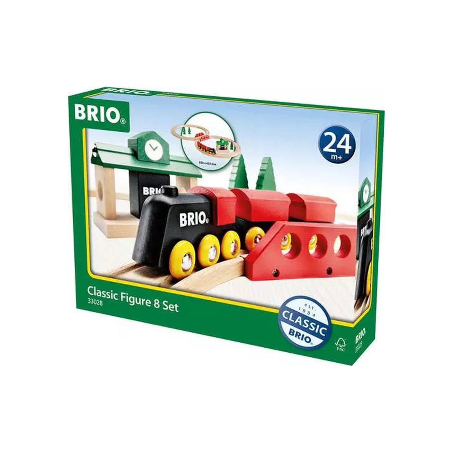 BRIO Classic Railway - 33028 - Bahn Acht Set