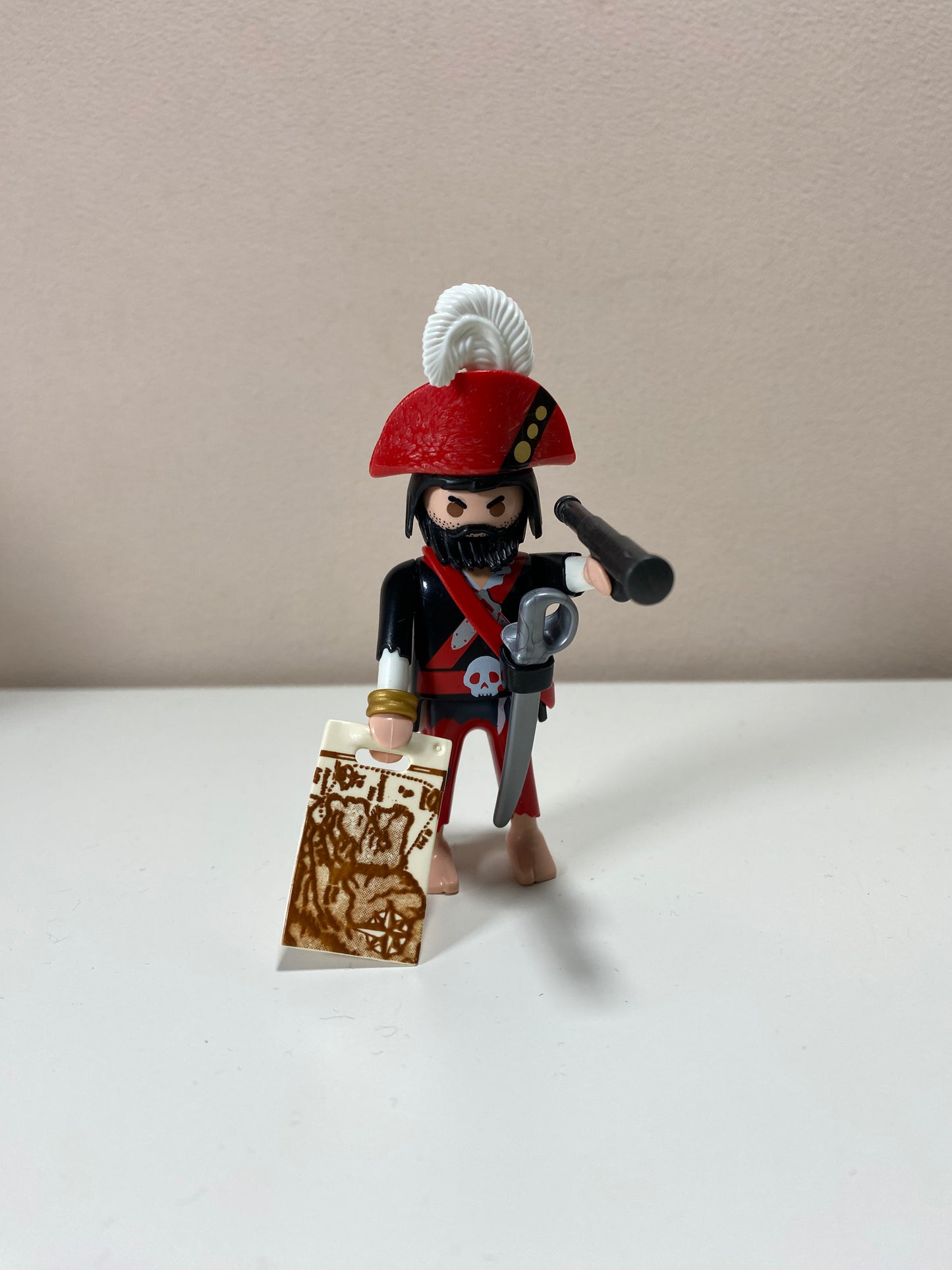 Playmobil Pirat mit Fernrohr und Karte - Figur