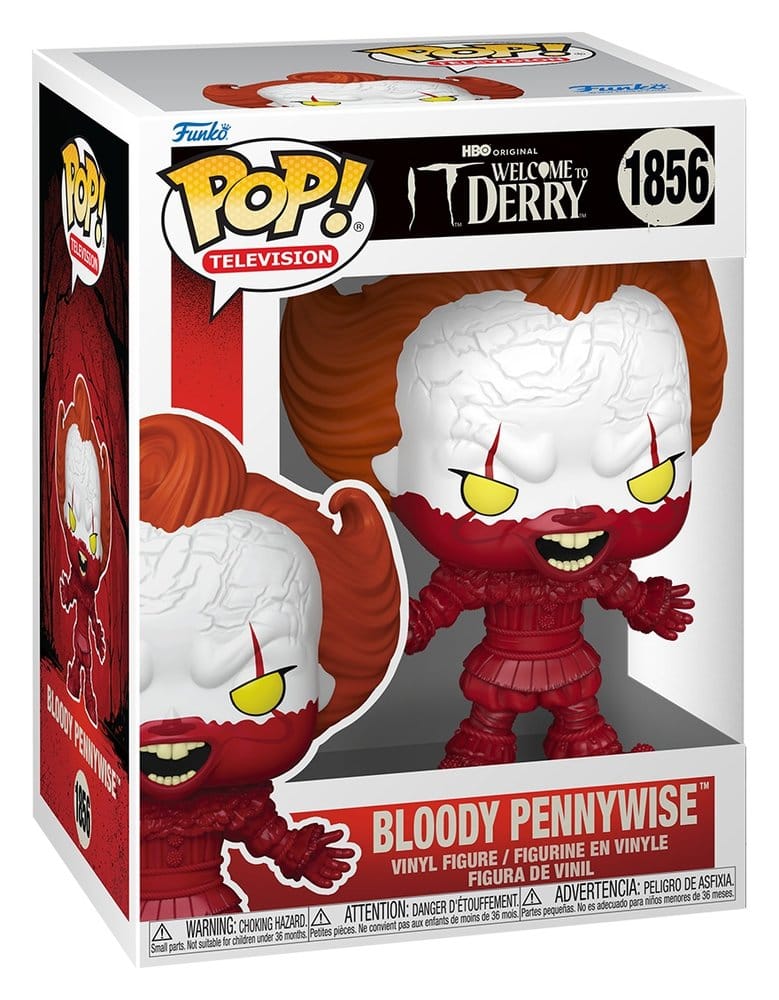 Es: Welcome to Derry POP! Television Vinyl Figur Bloody Pennywise 9 cm
