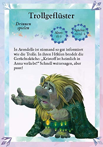 Die Eiskönigin 2 - 50 zauberhafte Spielideen für tolle Kinderpartys: Metall-Box mit 50 Karten