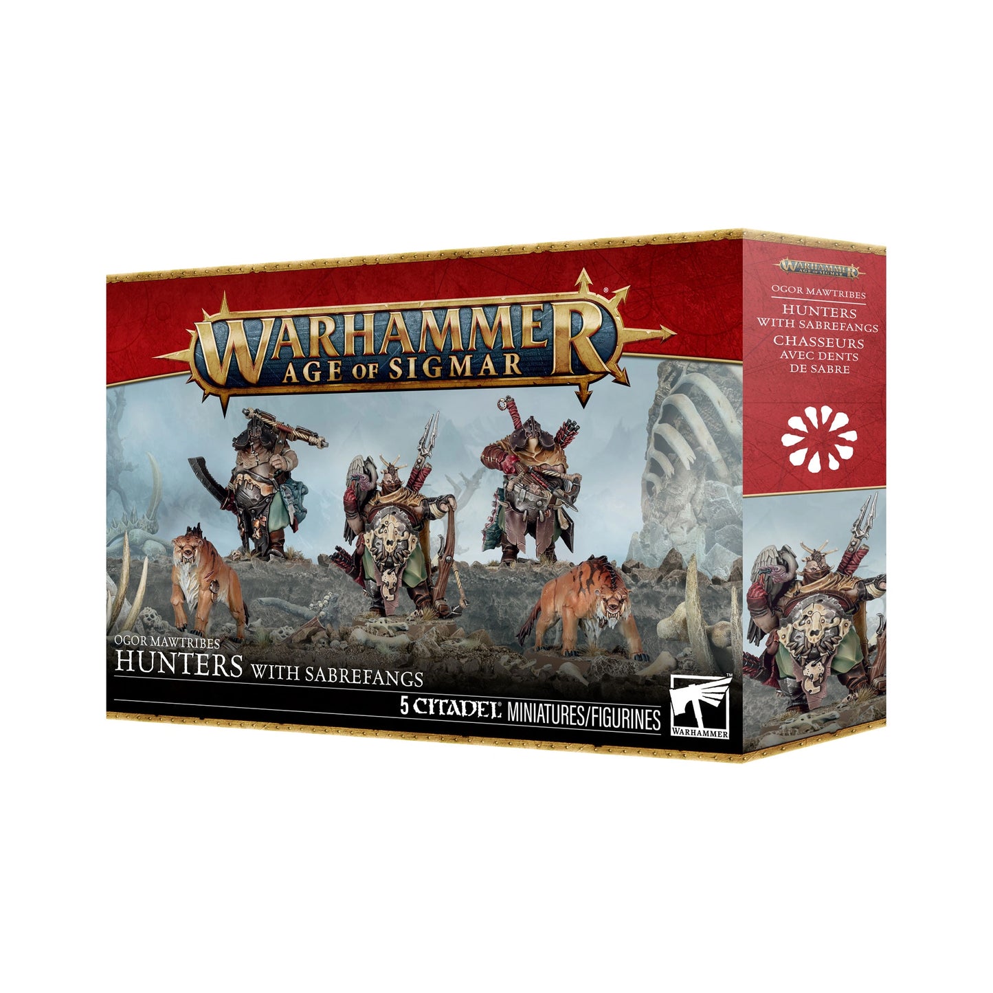 Warhammer Age of Sigmar – Ogor Mawtribes – Jäger mit Säbelzähnen (95-23)