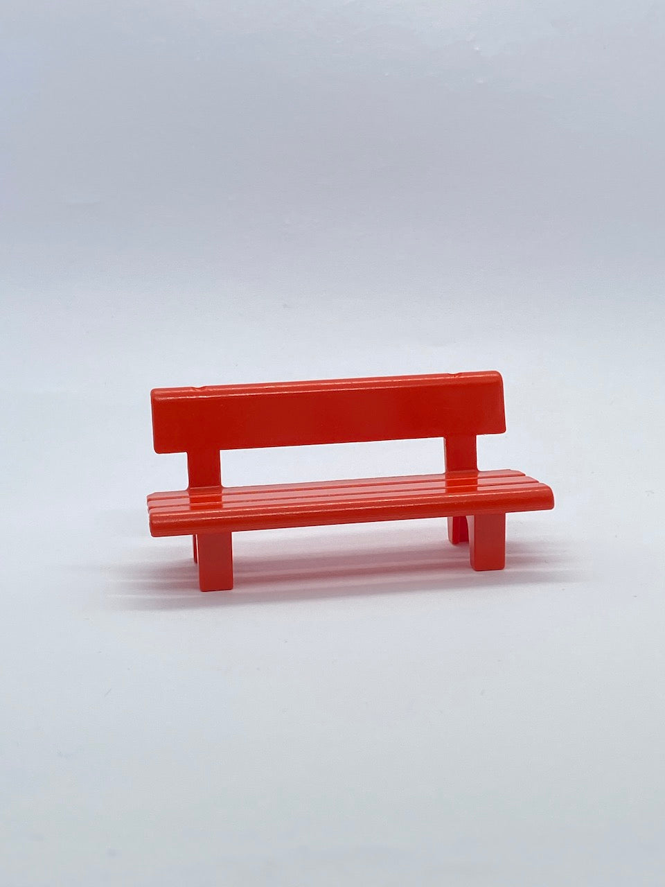 Playmobil Sitzbank - Parkbank - rot - A1339