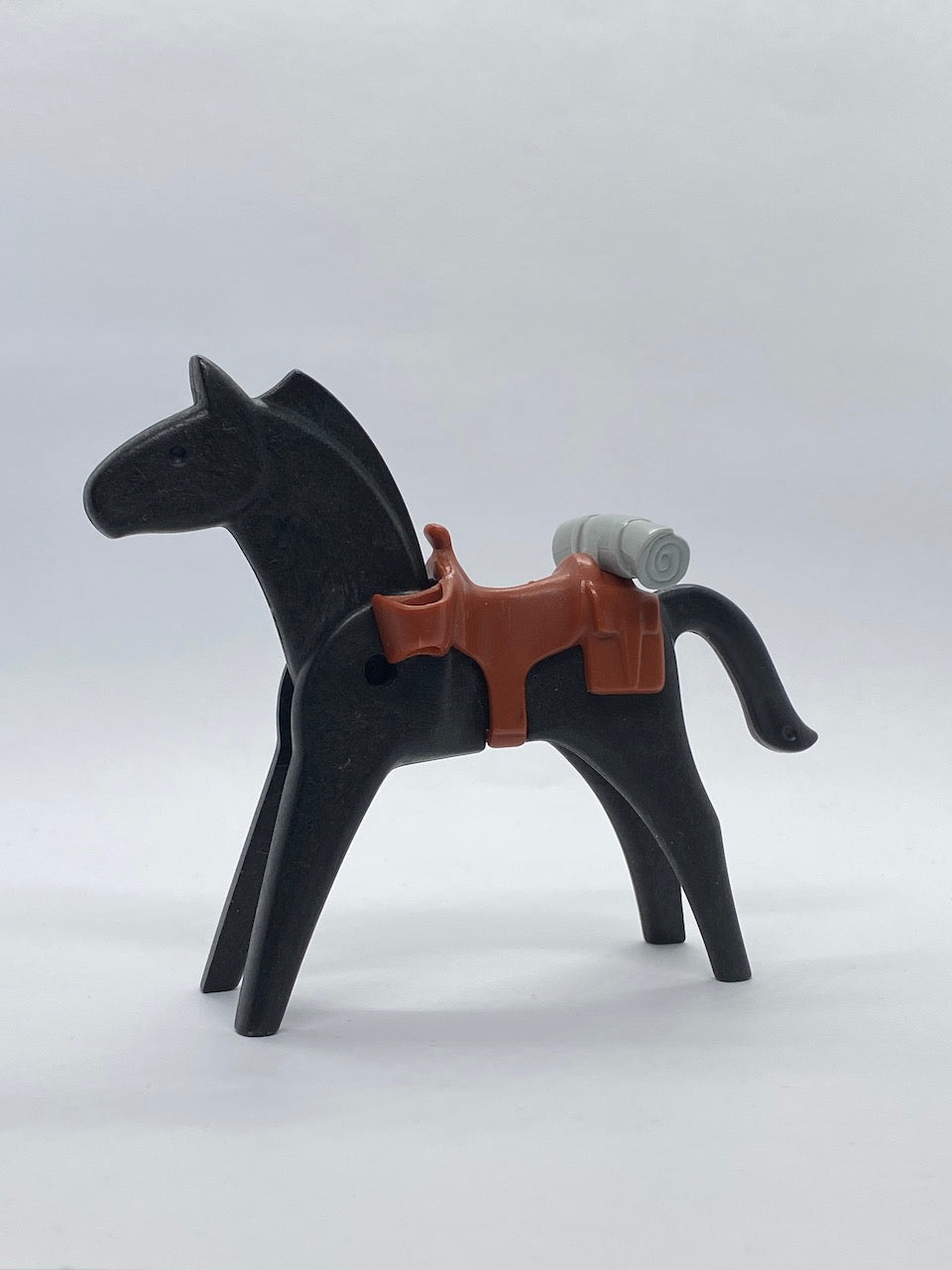 Playmobil Pferd mit Sattel und Decke - schwarz - Western - A2170