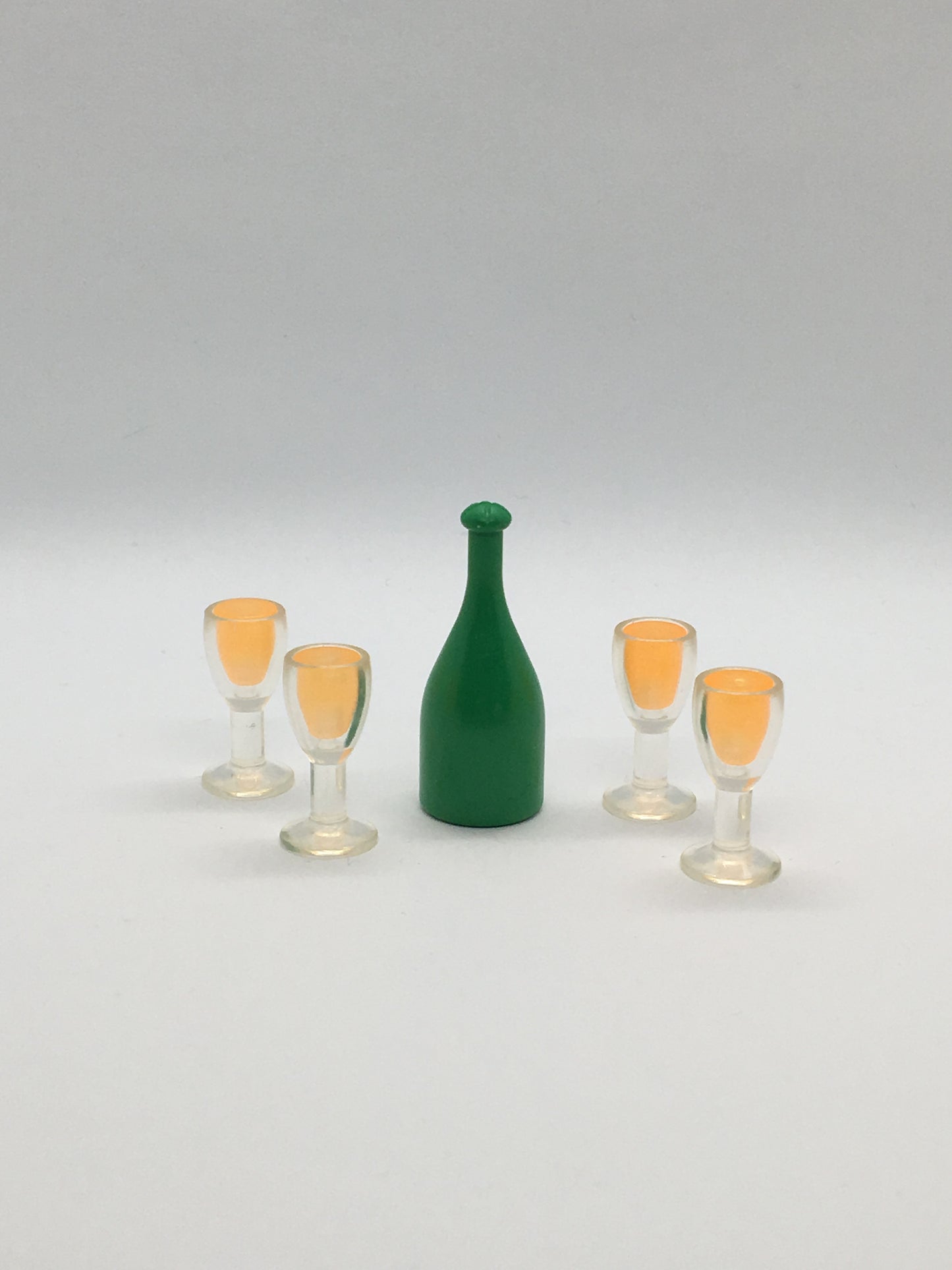 Playmobil grüne Sektflasche mit 4x Gläser - 0168