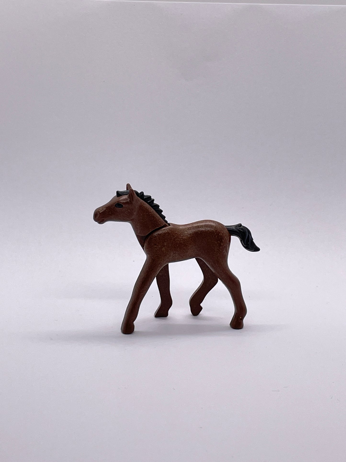 Playmobil Fohlen - dunkelbraun mit schwarzer Mähne - B0240