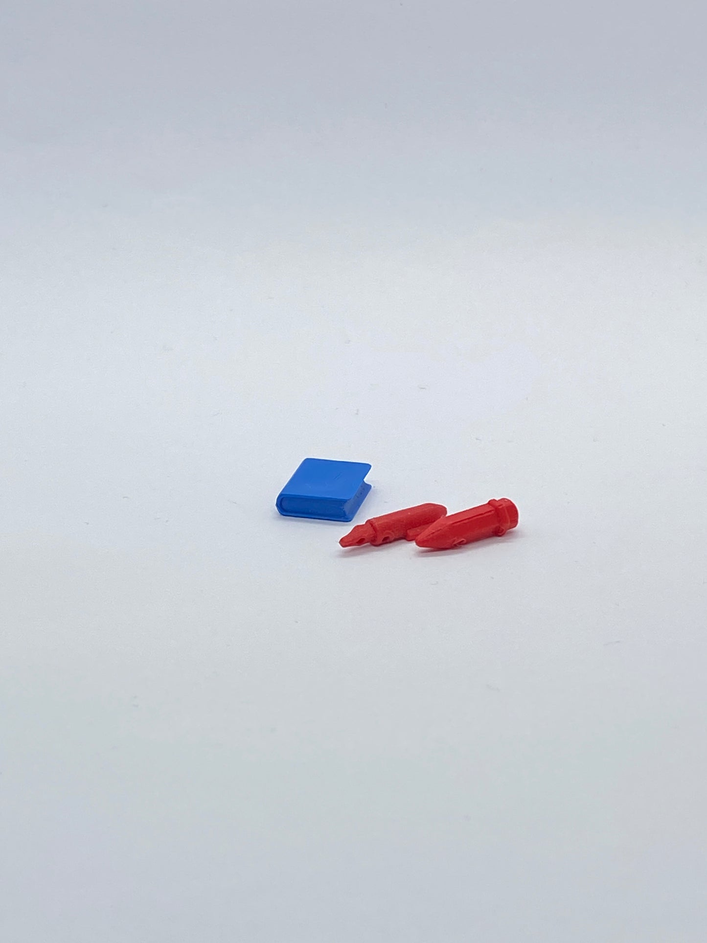 Playmobil blaues Buch mit 2x roten Stiften - Schule - A3342