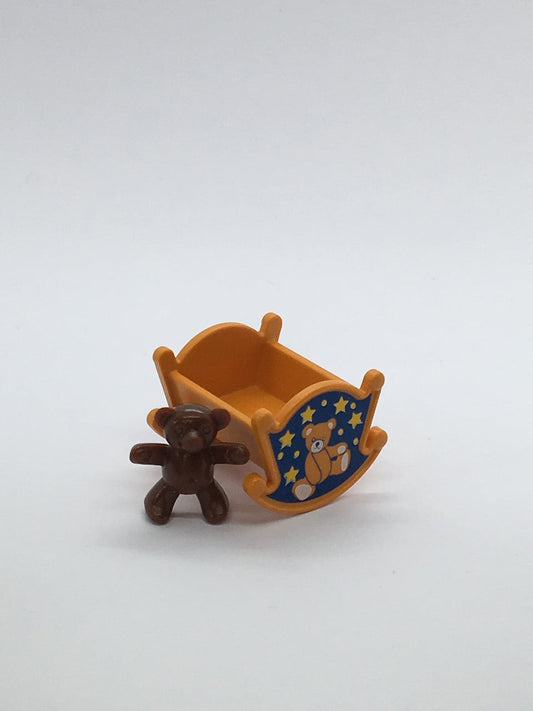 Playmobil Wiege mit Teddybär - Zubehör - Wohnhaus - Kinderzimmer - 0042