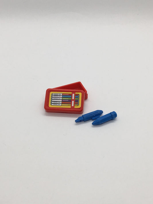 Playmobil Box mit Stiften - Federmäppchen - Schule - C2109