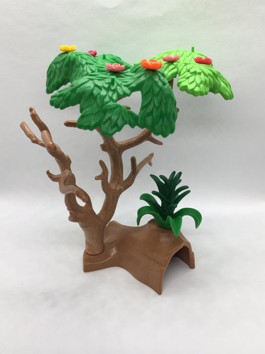 Playmobil Baumstamm mit Busch und Blumen - C1415