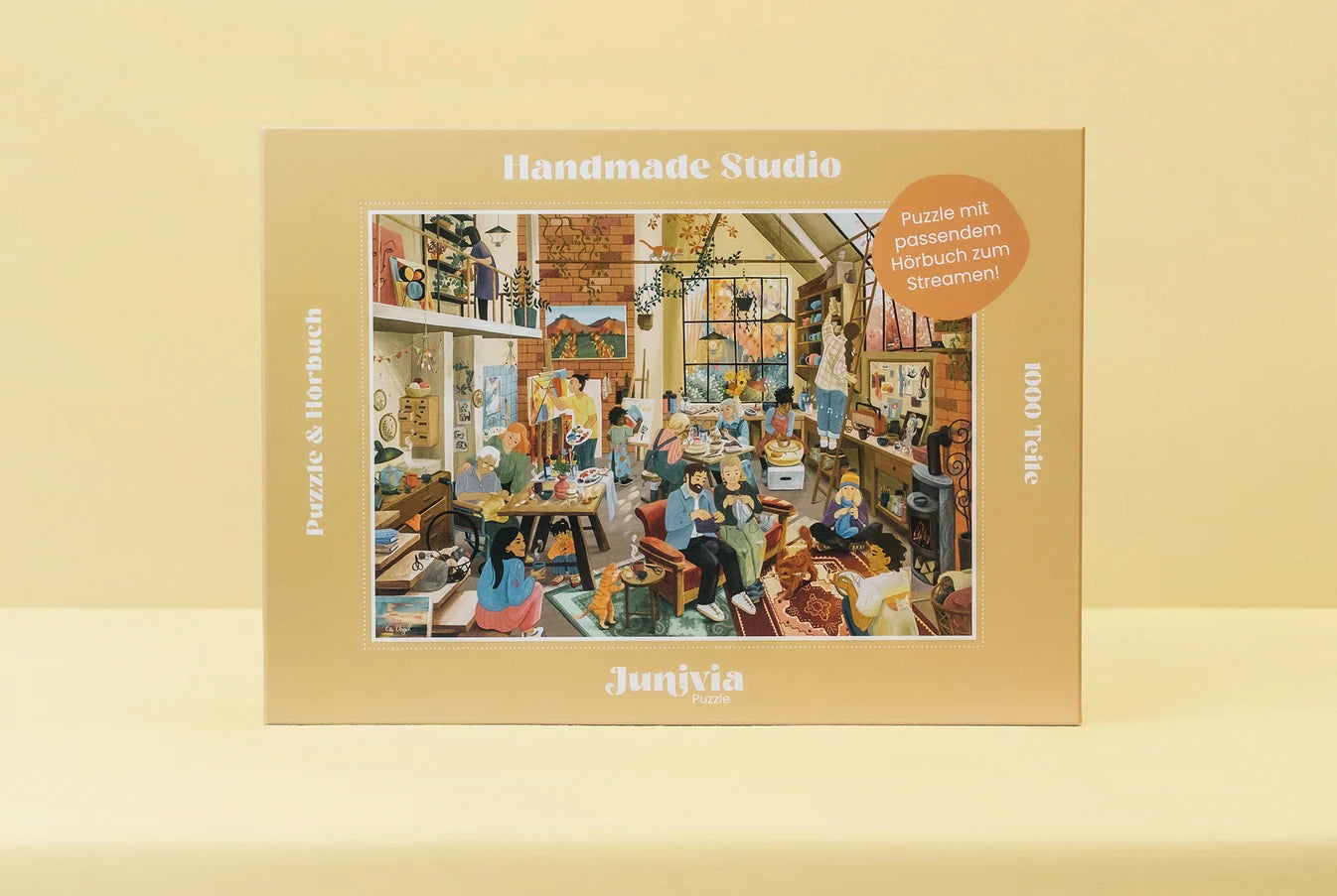 Junivia - Handmade Studio - Puzzle - 1000 Teile - mit Hörbuch
