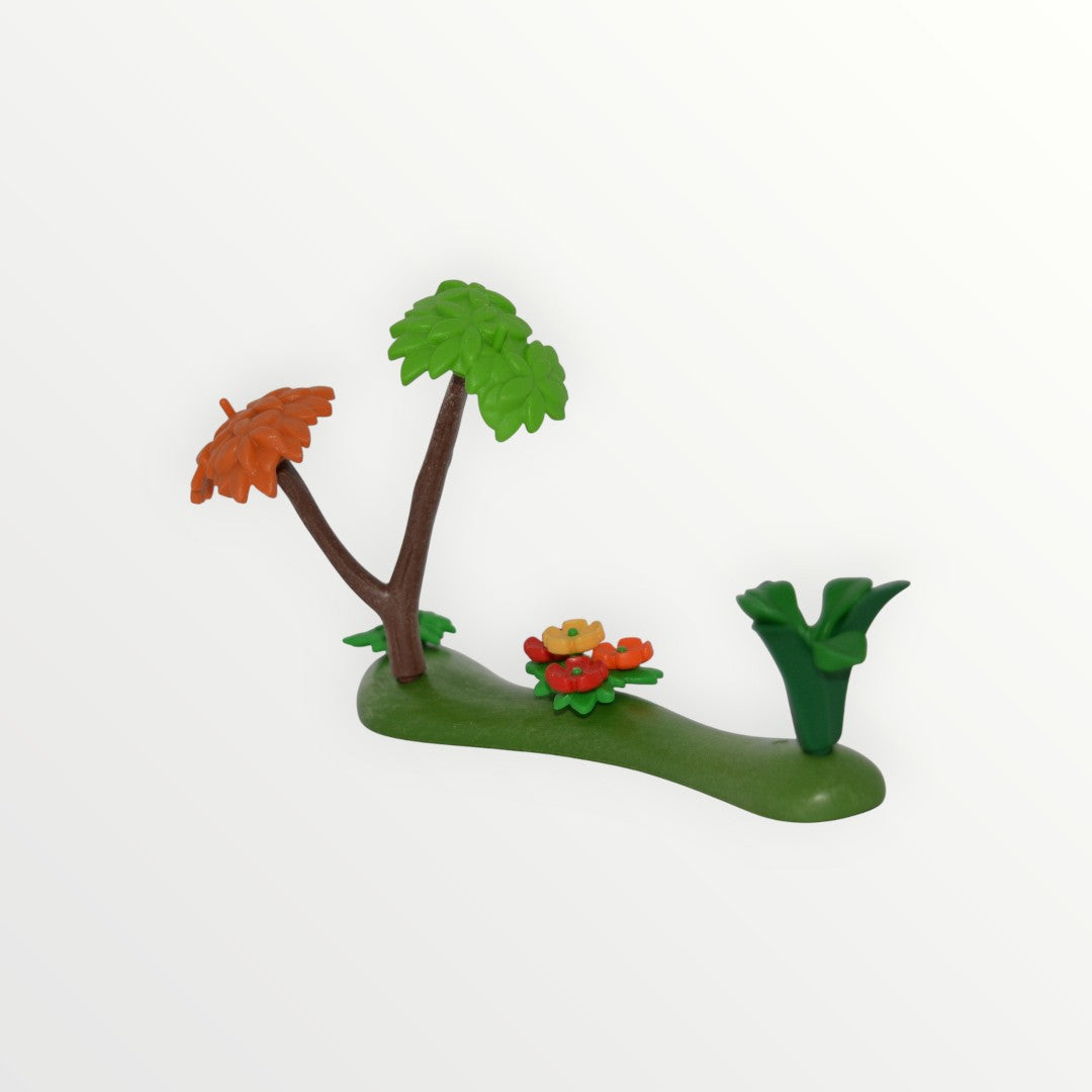Playmobil Grünfläche mit Baum und Blumen - Pflanze - P0383